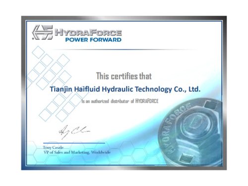 Agency Certificates of Hydraforce®