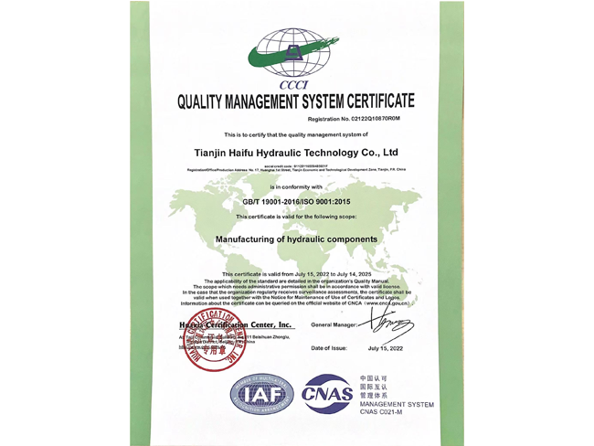 ISO9001 Certificate